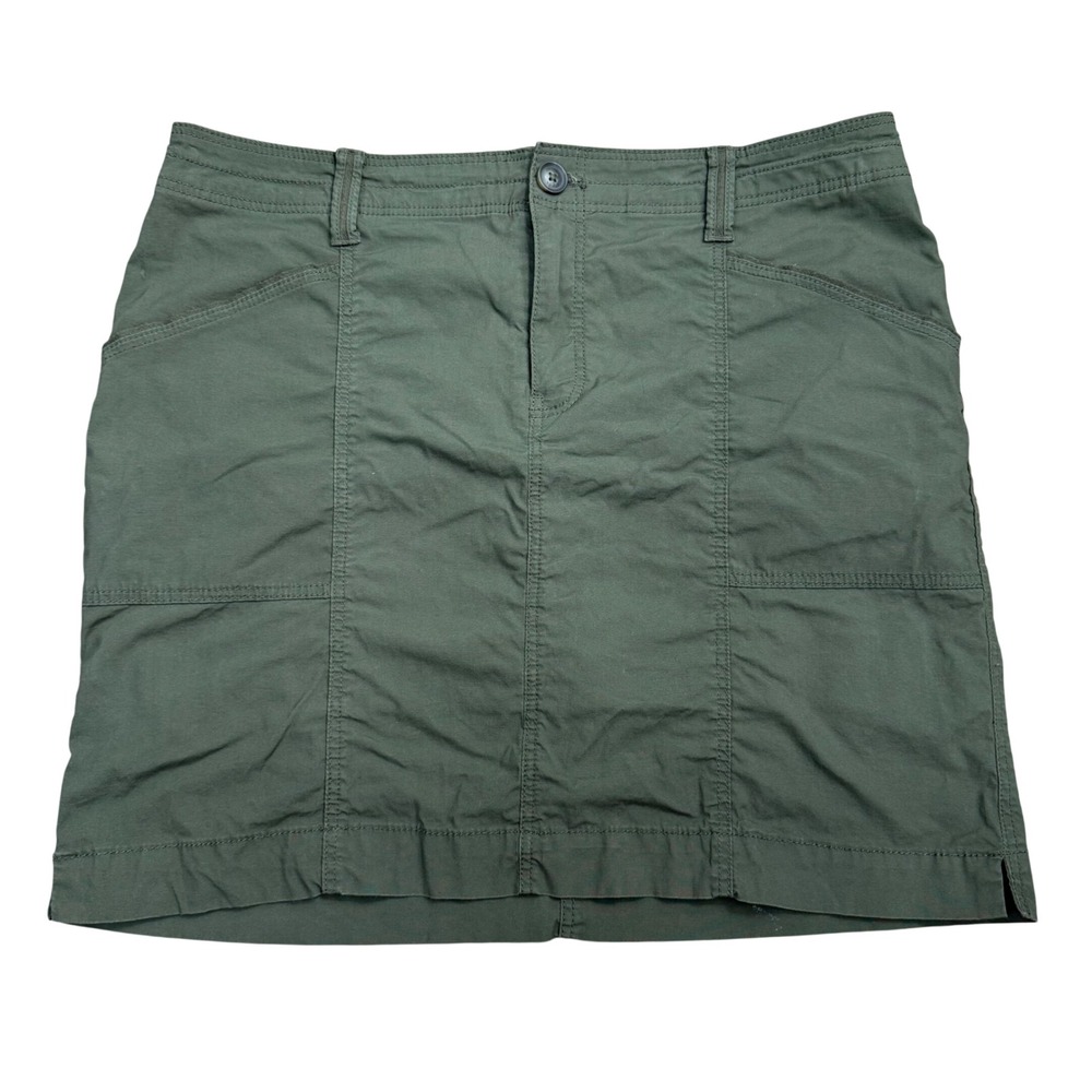 Chico's Active Skort Women 1.5 Olive Green Casual Utility Travel